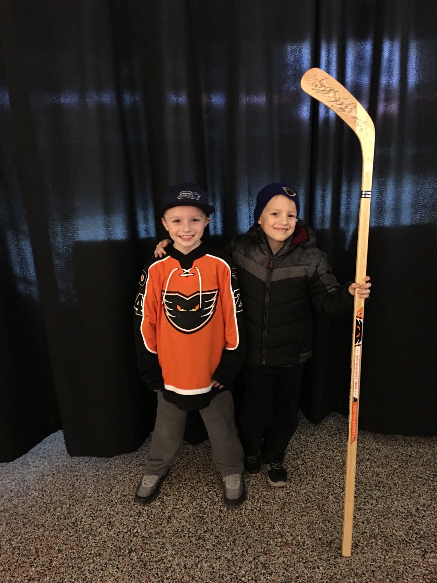 Young Phantoms Fan Shows Hockey World What Holiday Season Is All About