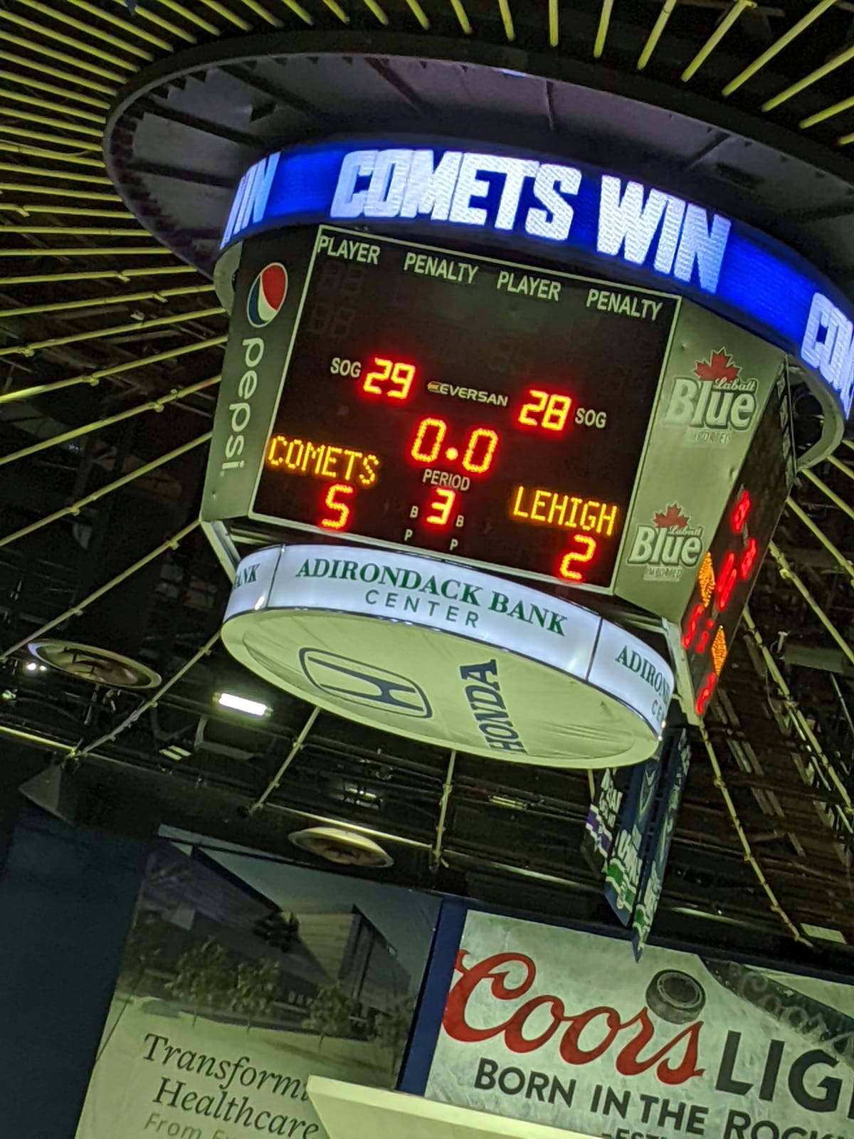 GAME STORY: 2019-20 Season - Lehigh Valley at Utica 1/10/20