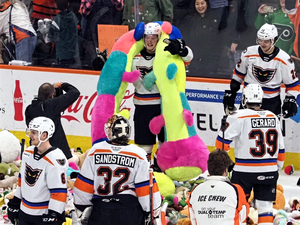 Phantoms' Teddy Bear Toss Night 2021