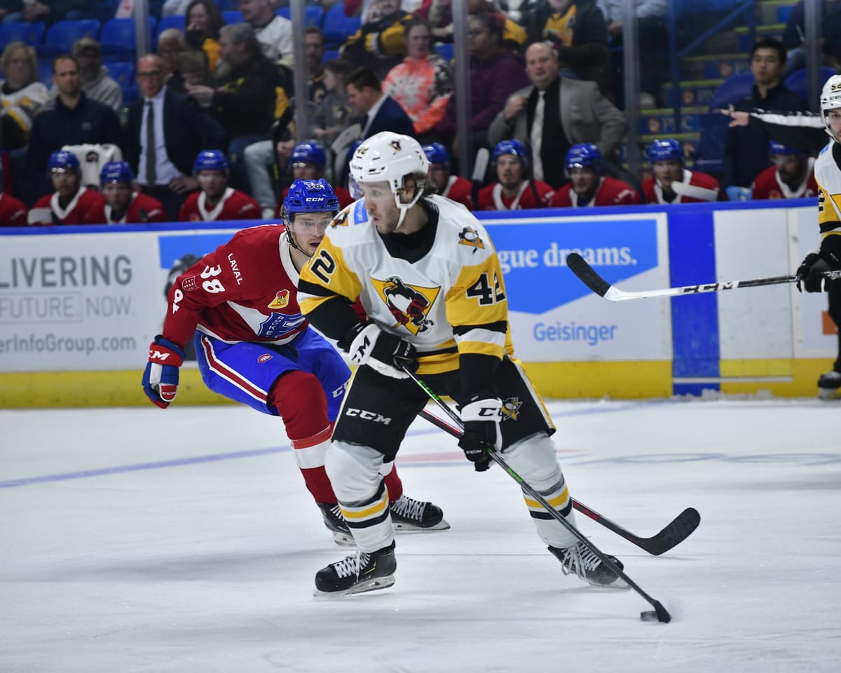 Ty Smith Working Away From The Puck, Logging Big Minutes On AHL Penguins Blue Line